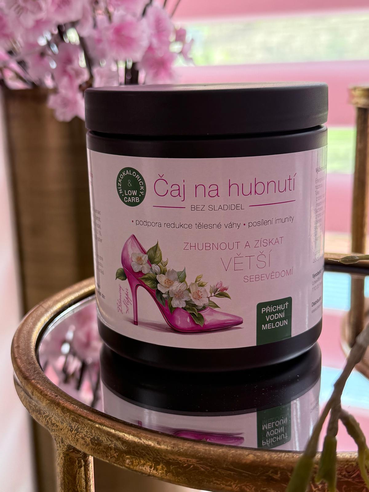 čaj na hubnutí - blooming slipper Příchuť vodní meloun
