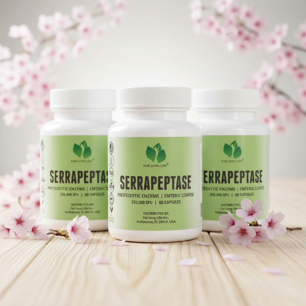 Balíček 3x SERRAPEPTÁZA 250000 SPU (v 1 kapsli) vysoká účinnost bez plnidel 60 kapslí 60 dní - Obrázek 7
